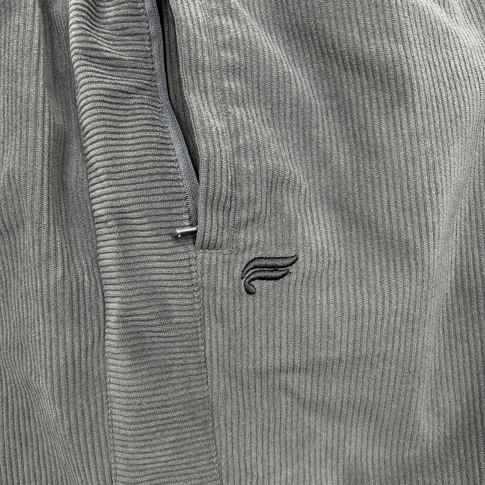 Fabletics Shorts Men's 2XL Gray Corduroy Drawstring Elastic Waist Casual Travel - Picture 5 of 11